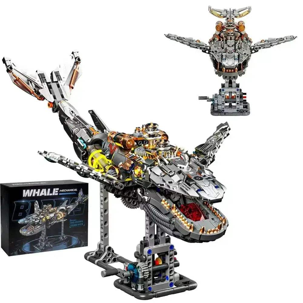 Ocean Life Mechanical Whale Blocks With Light Power Module - ToylandEU