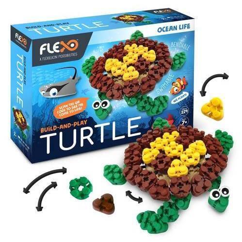 Ocean Life Turtle Set With 229 Pieces For Stem Play - ToylandEU