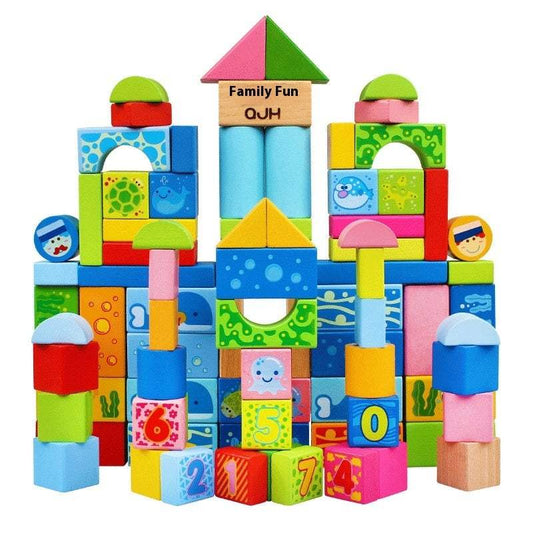 Ocean Puzzle Building Blocks | 100 Pieces, Ages 2+