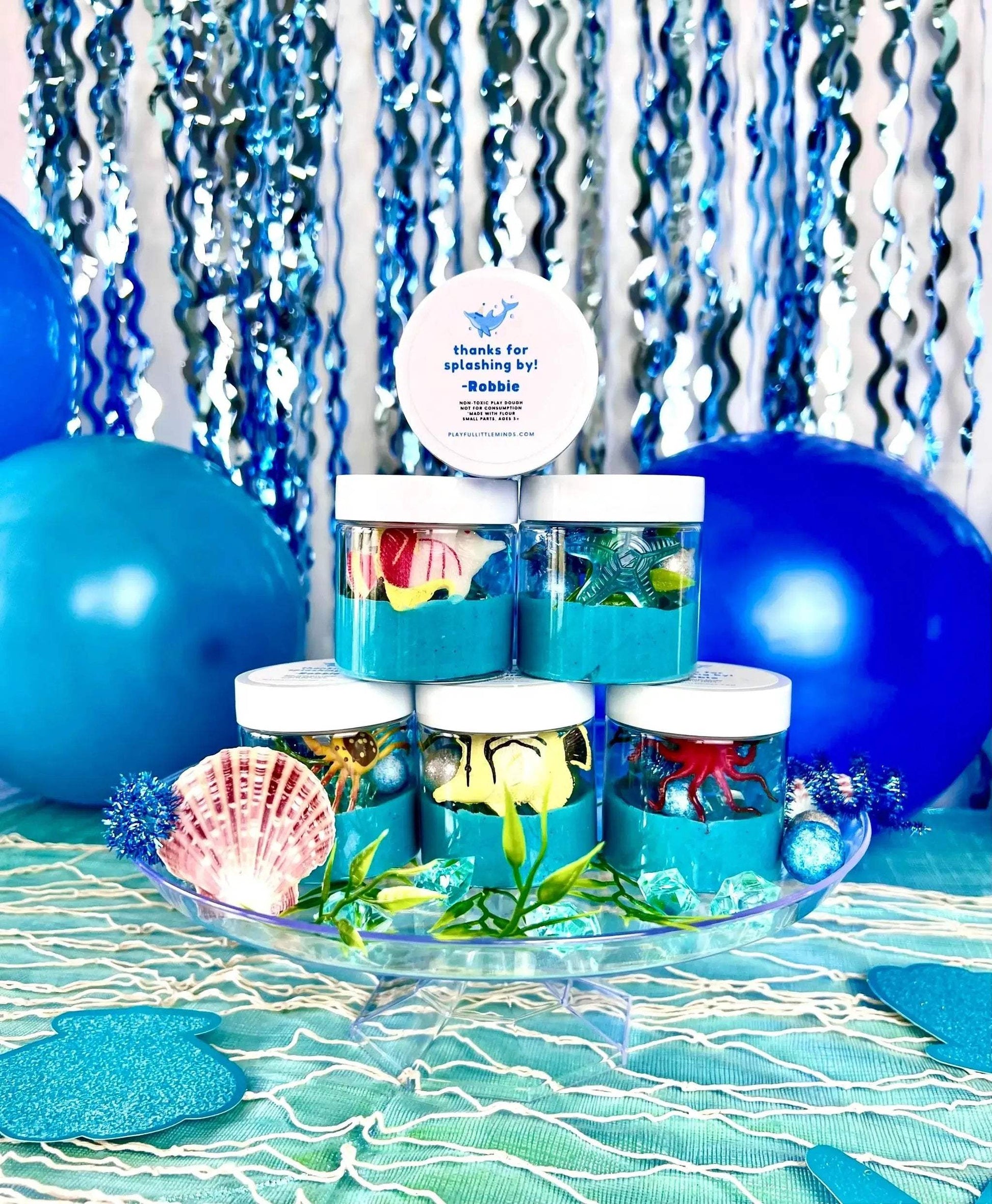 Ocean-Themed Play Dough Party Favors: Under the Sea Birthday - ToylandEU