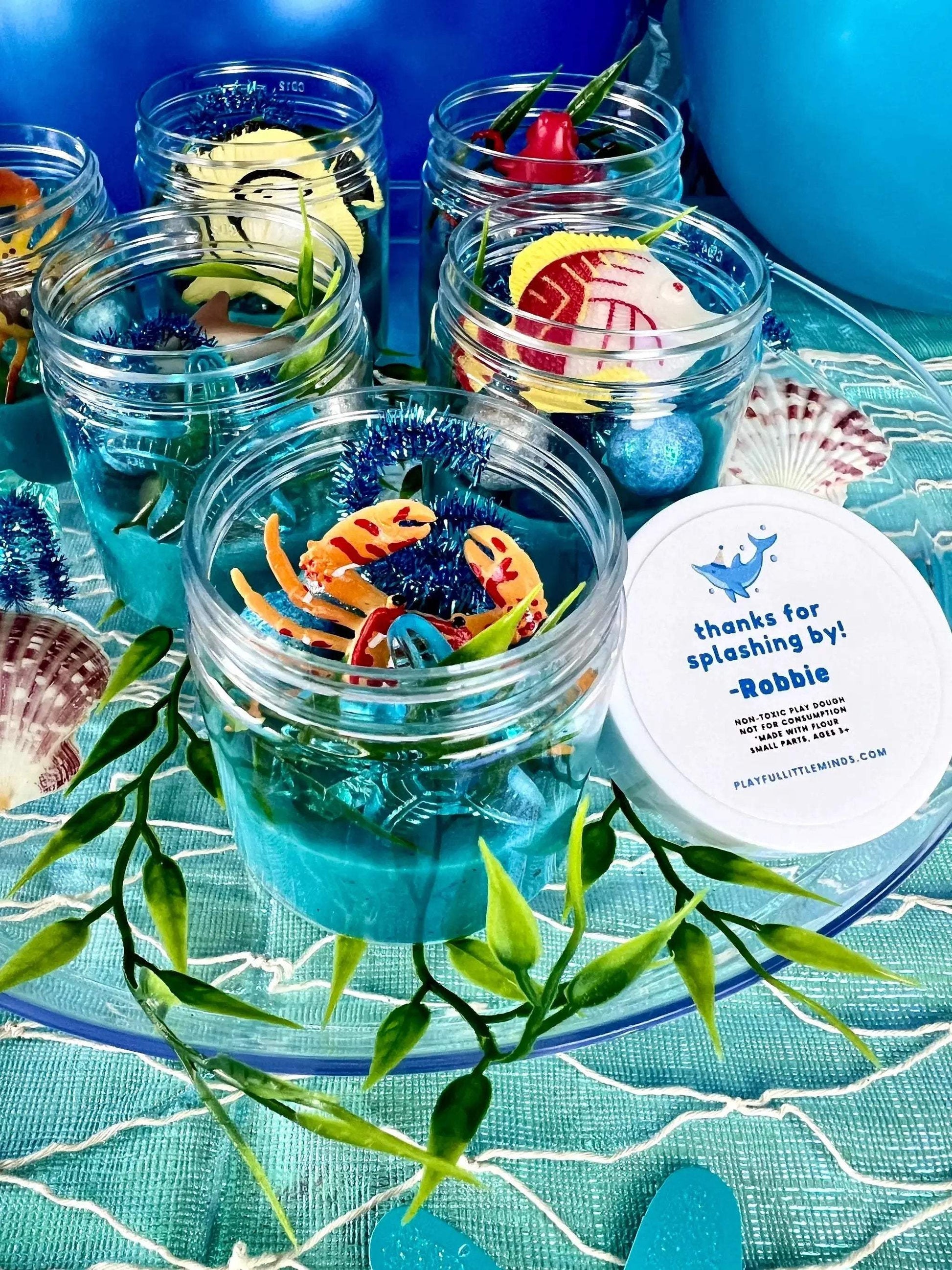 Ocean-Themed Play Dough Party Favors: Under the Sea Birthday - ToylandEU