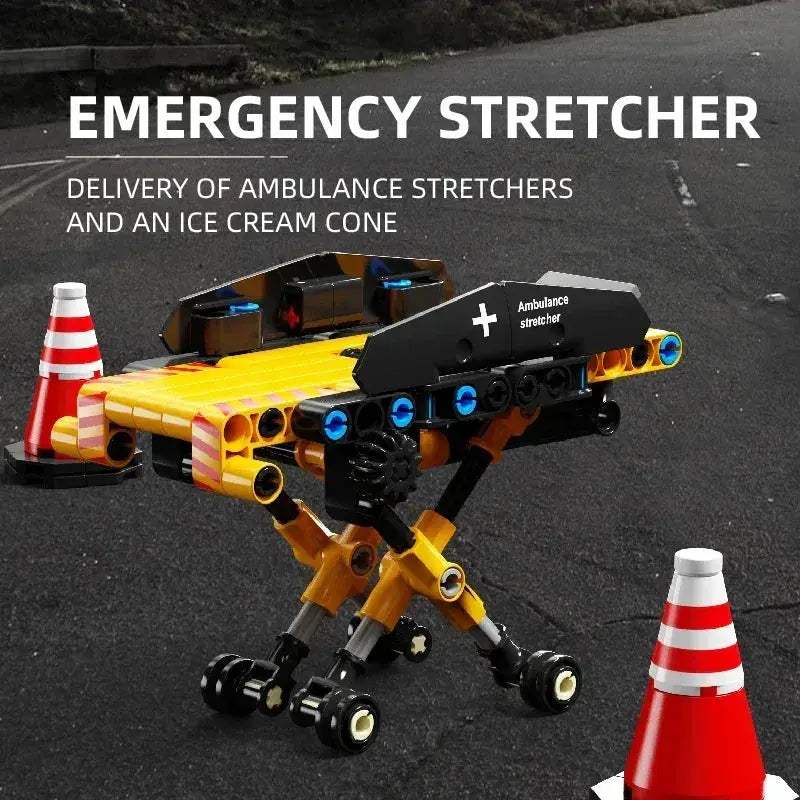 Off Road Ambulance Building Blocks With Realistic Steering - ToylandEU