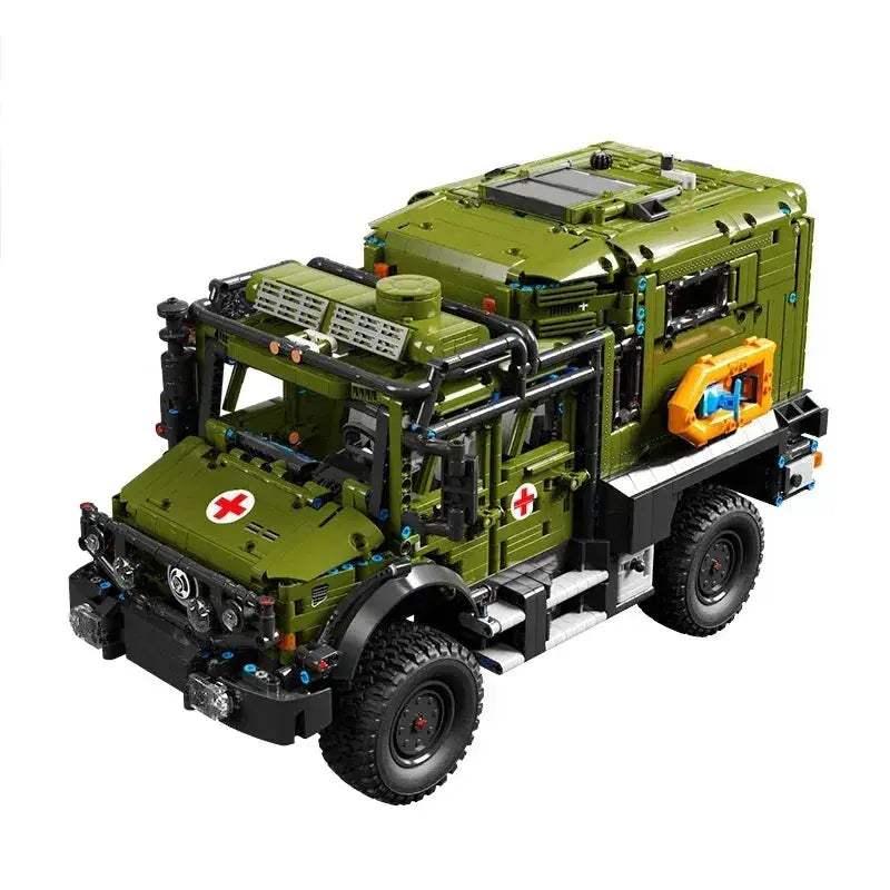 Off Road Ambulance Building Blocks With Realistic Steering - ToylandEU