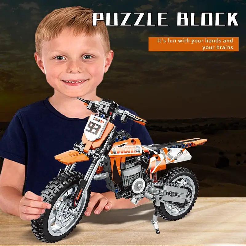  Off Road Motorcycle Building Block Set 434 Pieces Lego -  ToylandEU™