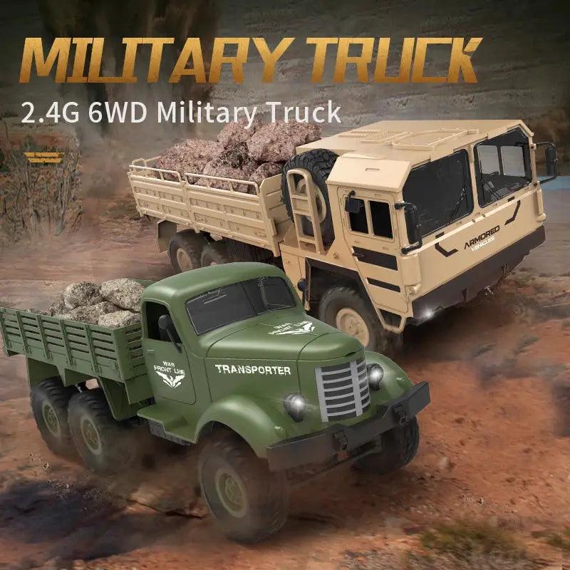  Off Road Six Wheels RC Car Military Truck Rugged Fun -  ToylandEU™