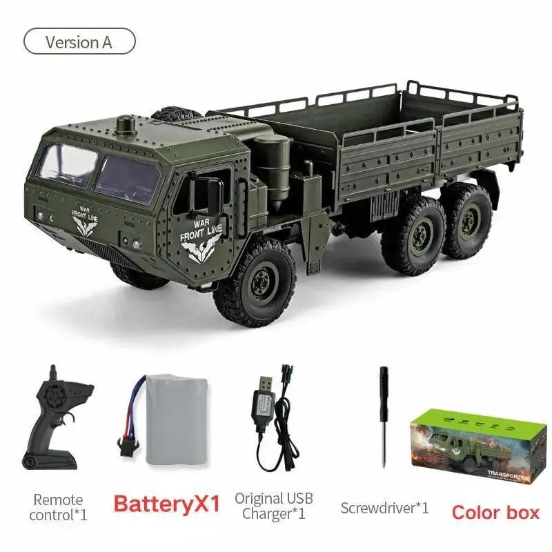  Off Road Six Wheels RC Car Military Truck Rugged Fun -  ToylandEU™
