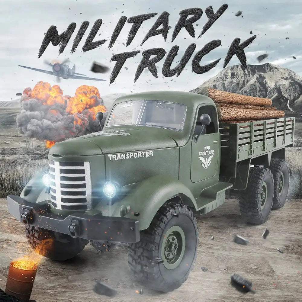  Off Road Six Wheels RC Car Military Truck Rugged Fun -  ToylandEU™