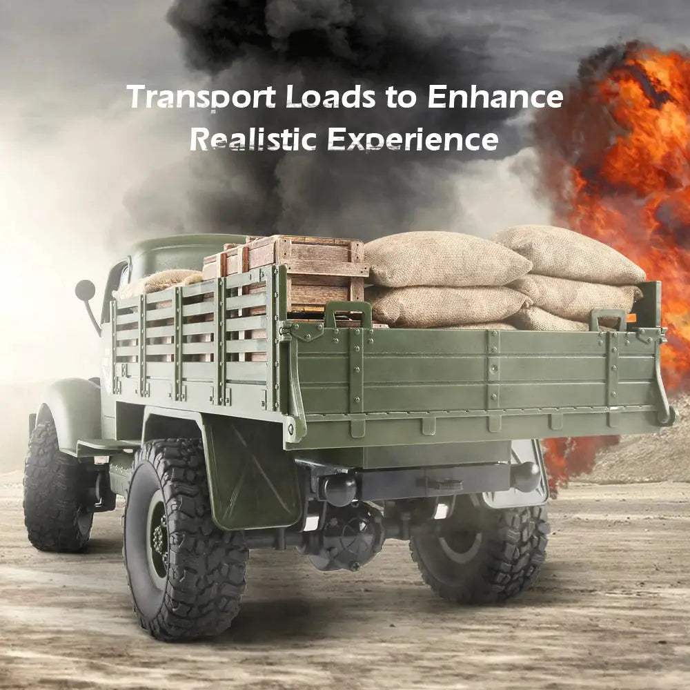  Off Road Six Wheels RC Car Military Truck Rugged Fun -  ToylandEU™