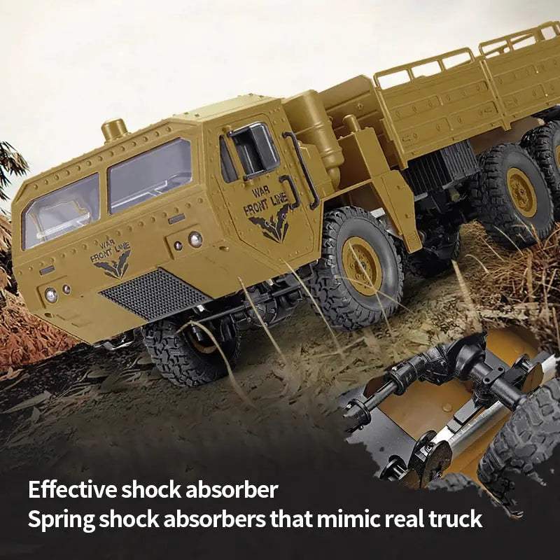  Off Road Six Wheels RC Car Military Truck Rugged Fun -  ToylandEU™