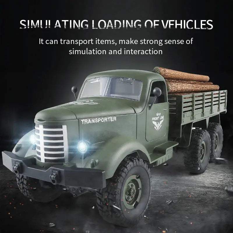  Off Road Six Wheels RC Car Military Truck Rugged Fun -  ToylandEU™