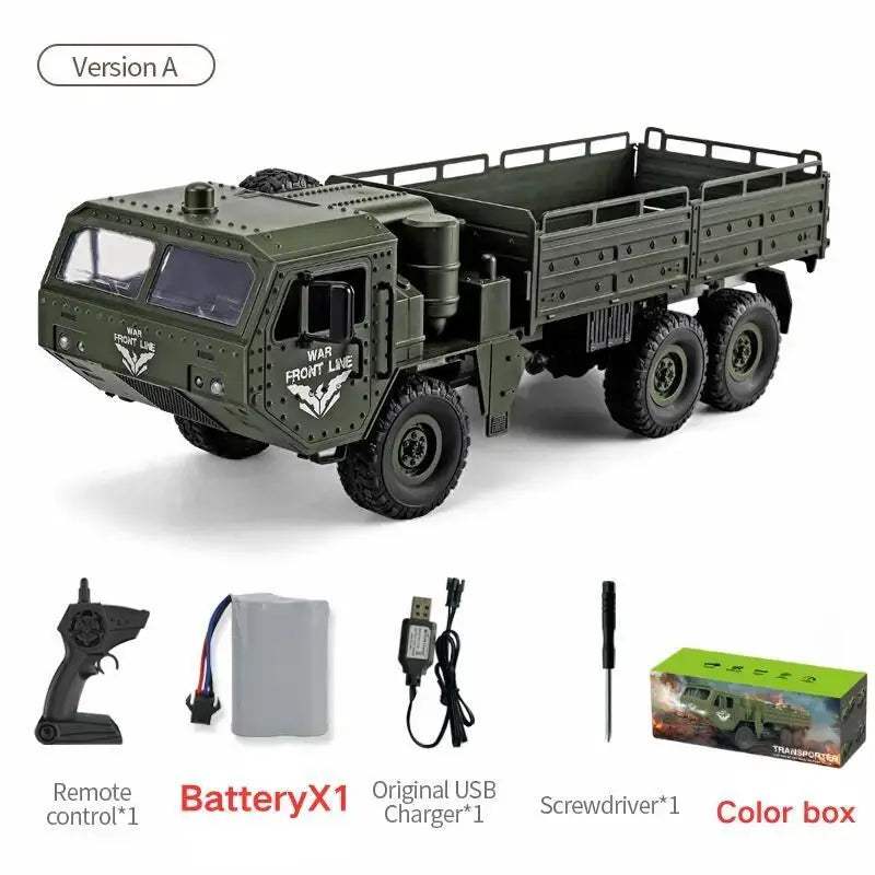  Off Road Six Wheels RC Car Military Truck Rugged Fun -  ToylandEU™