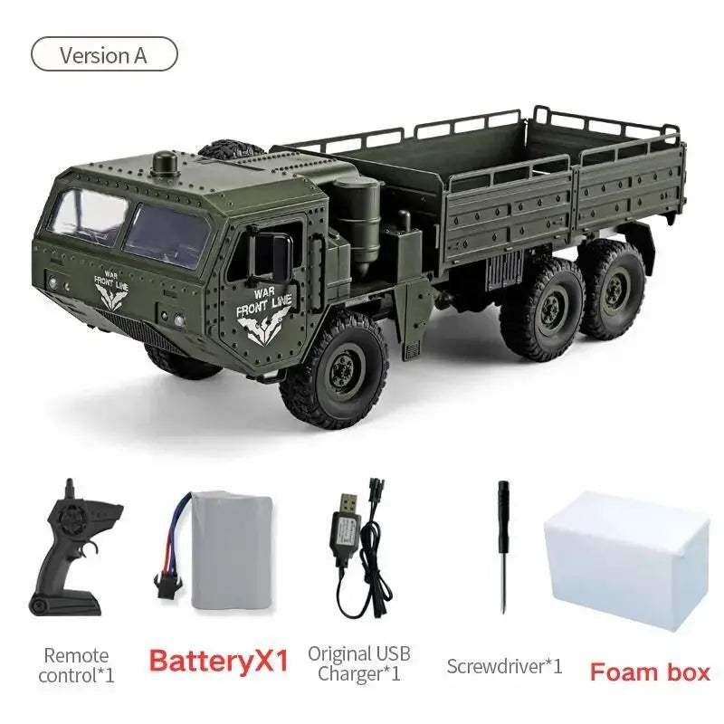  Off Road Six Wheels RC Car Military Truck Rugged Fun -  ToylandEU™