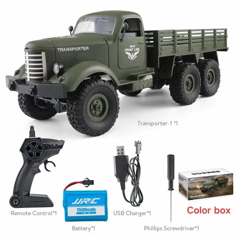  Off Road Six Wheels RC Car Military Truck Rugged Fun -  ToylandEU™