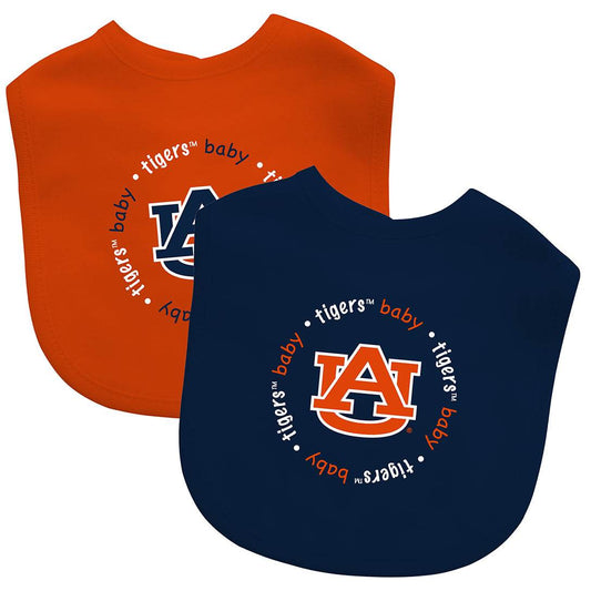 Official Auburn Tigers Baby Bib 2 Pack Embroidered Logo - ToylandEU