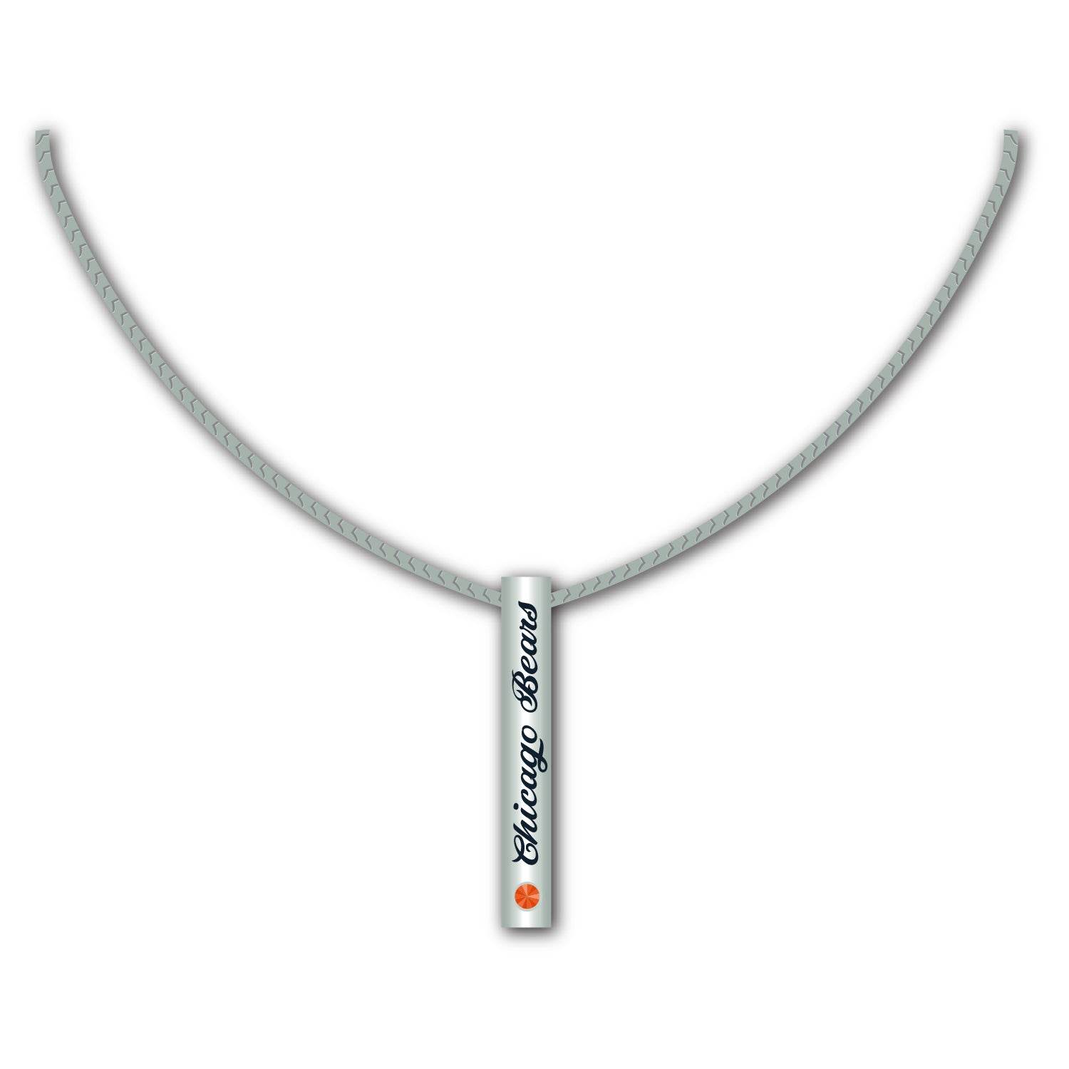 Official Chicago Bears Silver Bar Necklace for Fans Gift - ToylandEU