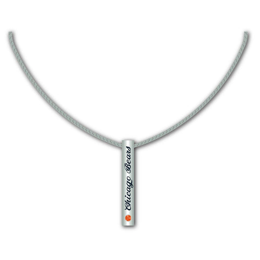 Official Chicago Bears Silver Bar Necklace for Fans Gift - ToylandEU