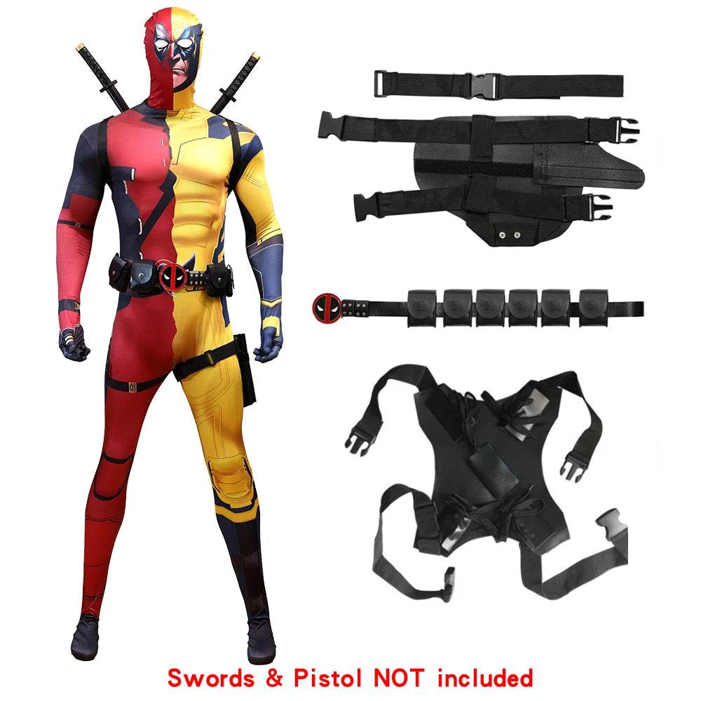 Official Deadpool Costume Jumpsuit With Backpack For All - ToylandEU
