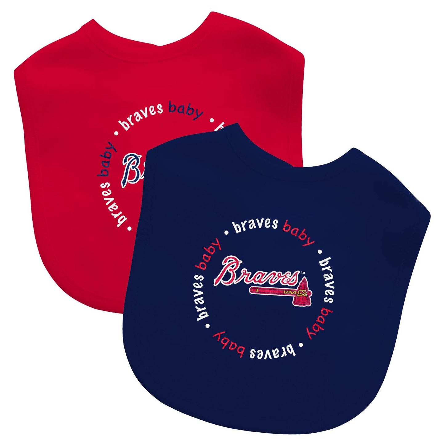 Officially Licensed Atlanta Braves Baby Bibs 2 Pack - ToylandEU