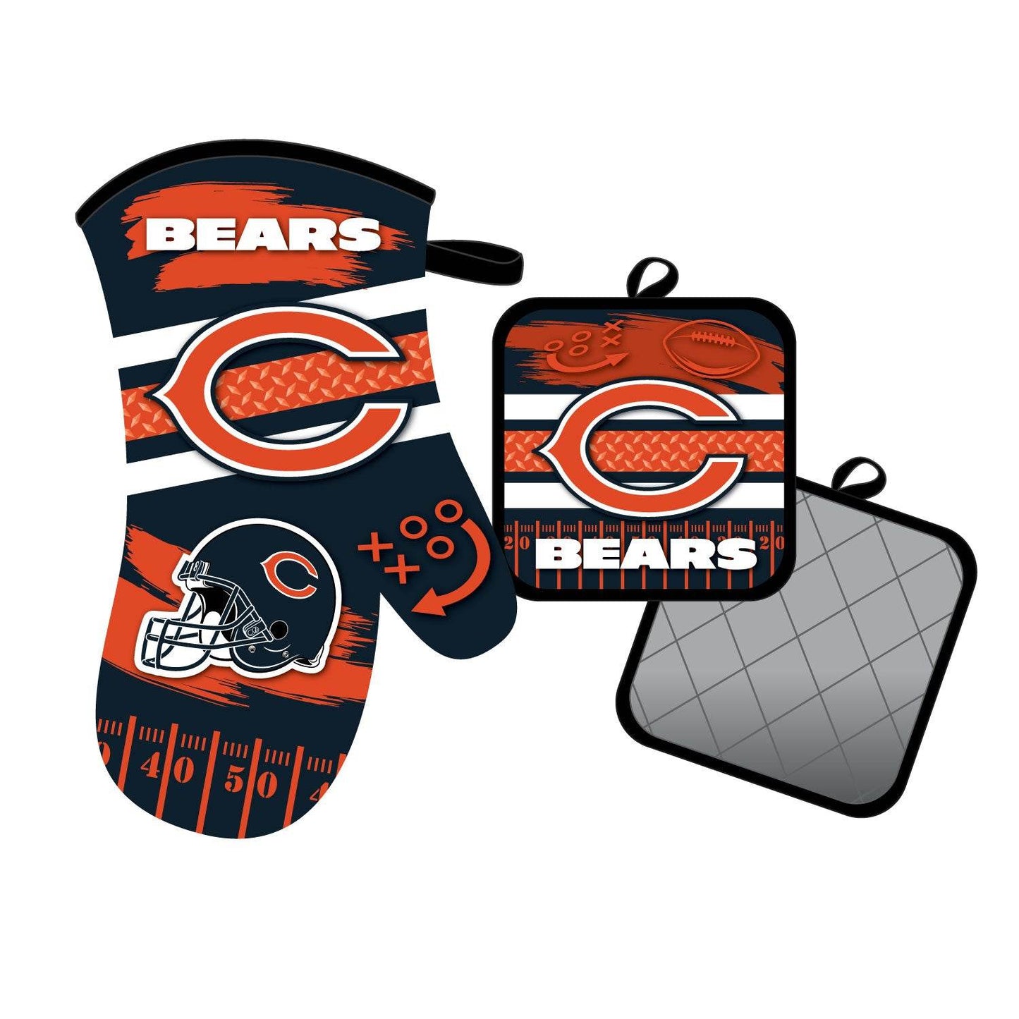 Officially Licensed Chicago Bears Oven Mitt And Pot Holder - ToylandEU