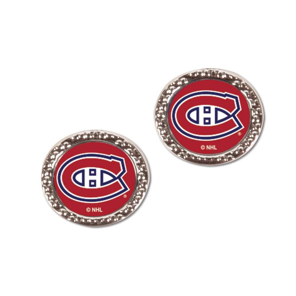 Officially Licensed Montreal Canadiens Earrings Post Style - ToylandEU