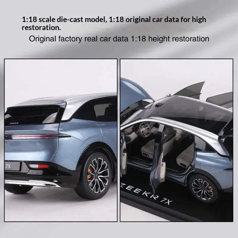 Officially Licensed ZEEKR 7X One Eighteenth Scale Diecast Car Model - ToylandEU