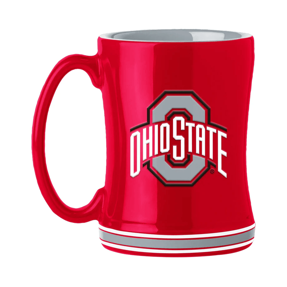 Ohio State Buckeyes 14oz Sculpted Relief Team Color Mug - ToylandEU
