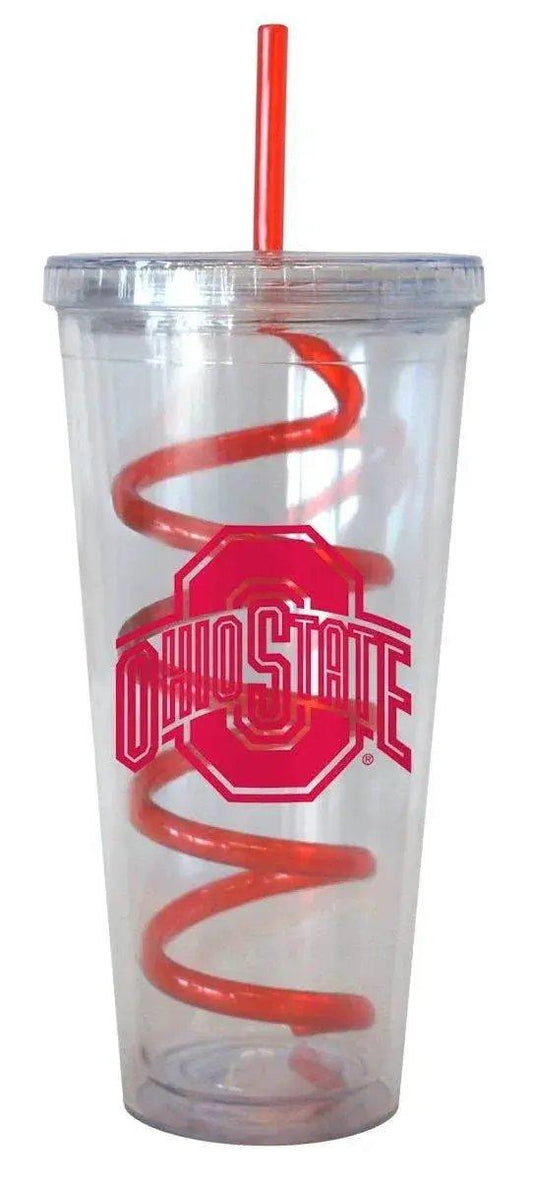  Ohio State Buckeyes 22 Oz Tumbler With Swirl Straw CO -  ToylandEU™