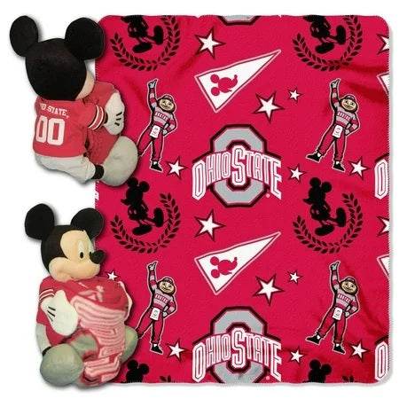 Ohio State Buckeyes Disney Hugger Blanket With Mickey - ToylandEU