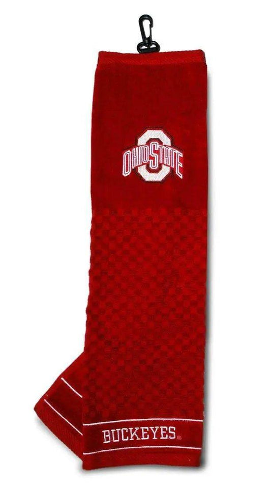  Ohio State Buckeyes Embroidered Golf Towel 16x22 Tri Fold -  ToylandEU™