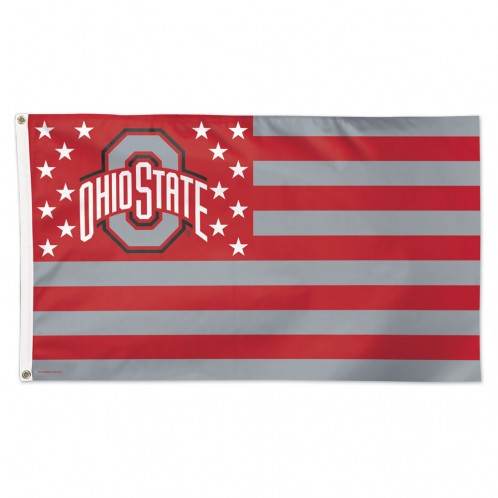 Ohio State Buckeyes Flag 3x5 Deluxe Stars And Stripes - ToylandEU