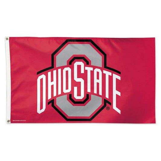 Ohio State Buckeyes Flag 3x5 Deluxe Style Red for Outdoor - ToylandEU