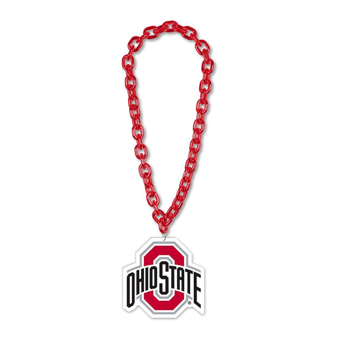 Ohio State Buckeyes Foam Logo Necklace With 38 Inch Chain - ToylandEU