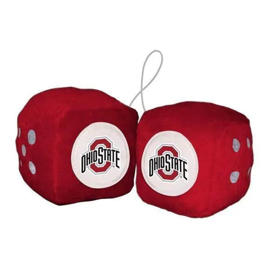  Ohio State Buckeyes Fuzzy Dice Plush Car Ornament Decor -  ToylandEU™