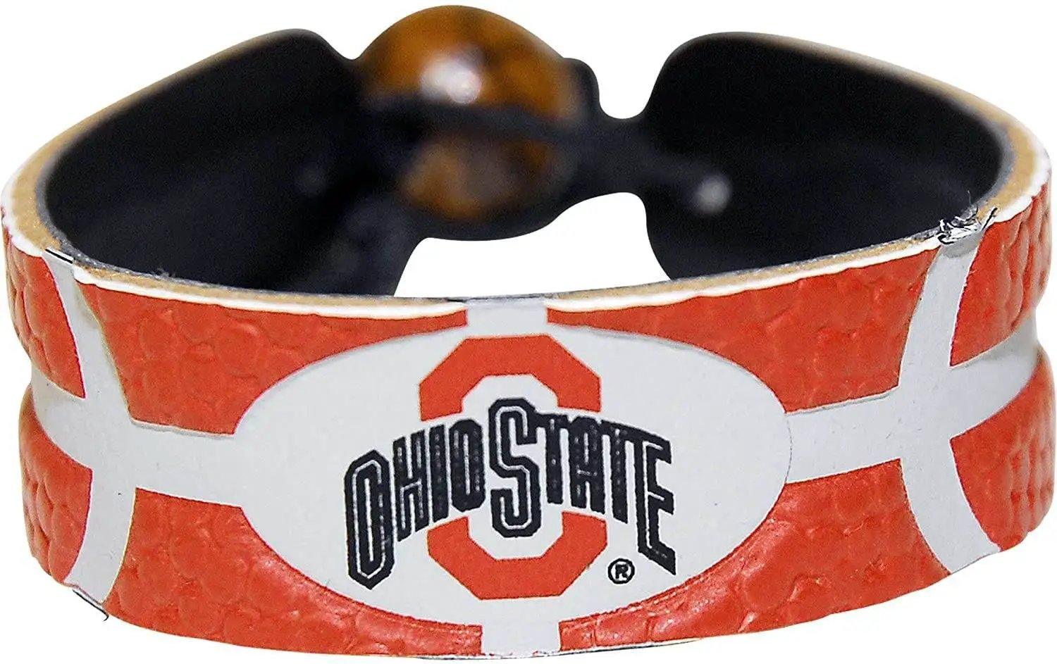  Ohio State Buckeyes Leather Bracelet Team Color Basketball -  ToylandEU™