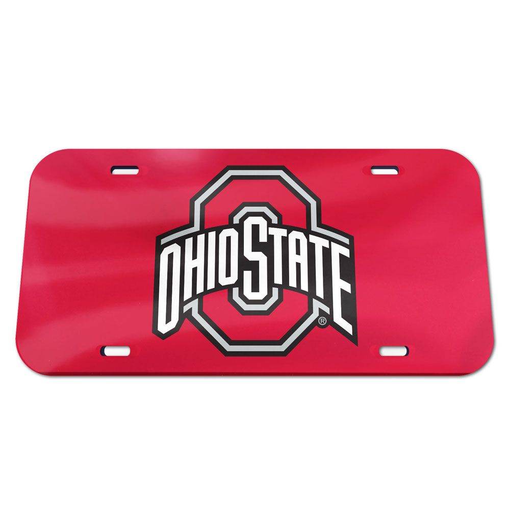 Ohio State Buckeyes License Plate Acrylic Red By Wincraft - ToylandEU