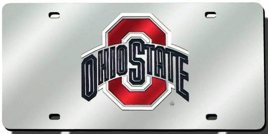  Ohio State Buckeyes License Plate Laser Cut Silver -  ToylandEU™