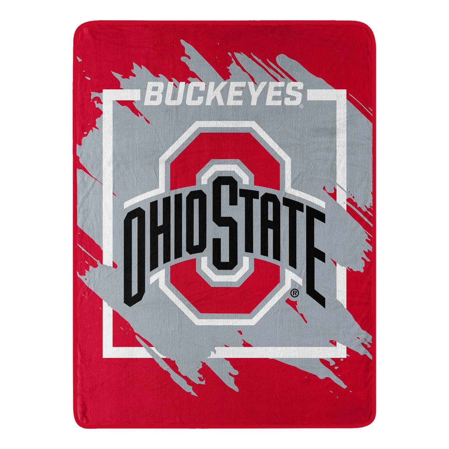 Ohio State Buckeyes Micro Raschel Blanket 46x60 Dimensional - ToylandEU