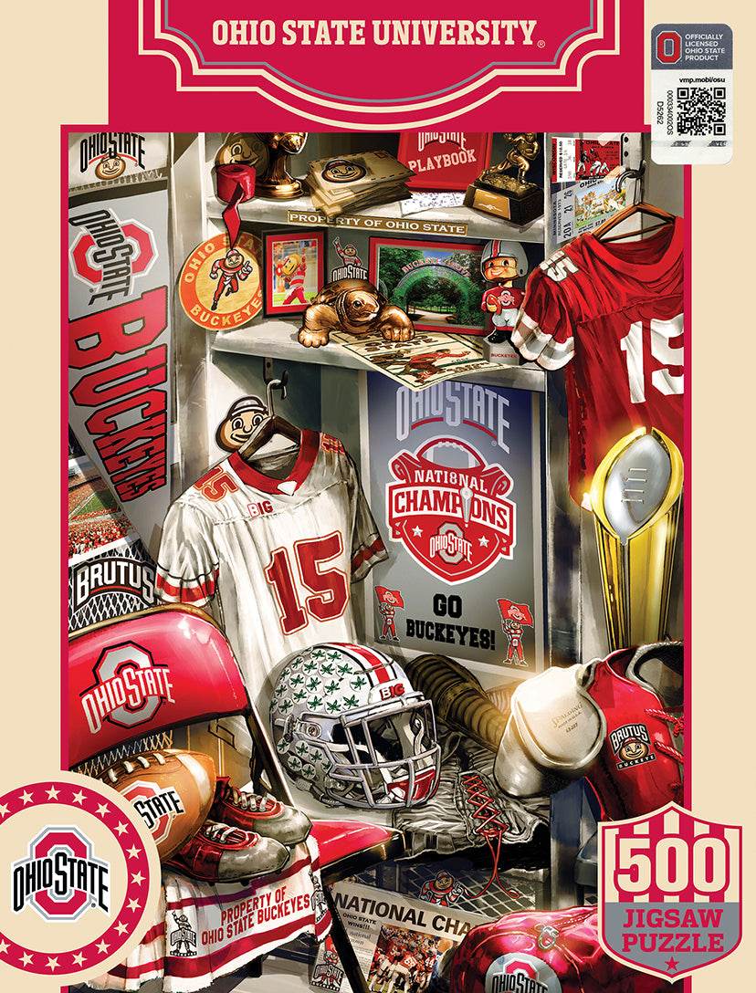 Ohio State Buckeyes Puzzle 500 Piece Locker Room Collection - ToylandEU