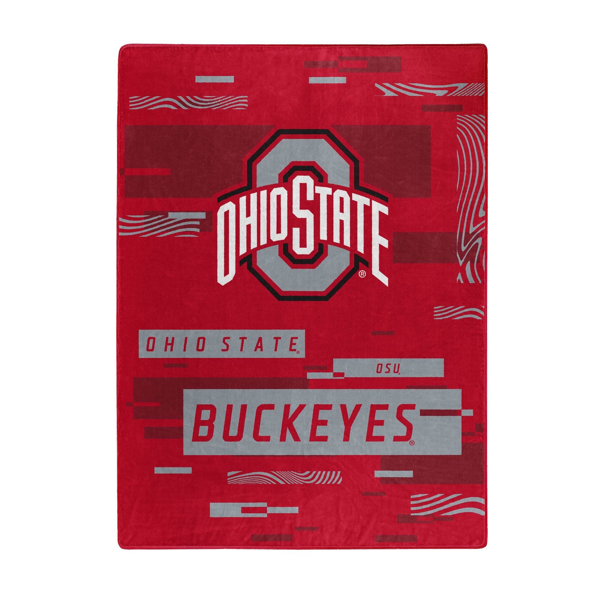 Ohio State Buckeyes Raschel Throw Blanket 60x80 Digitized - ToylandEU