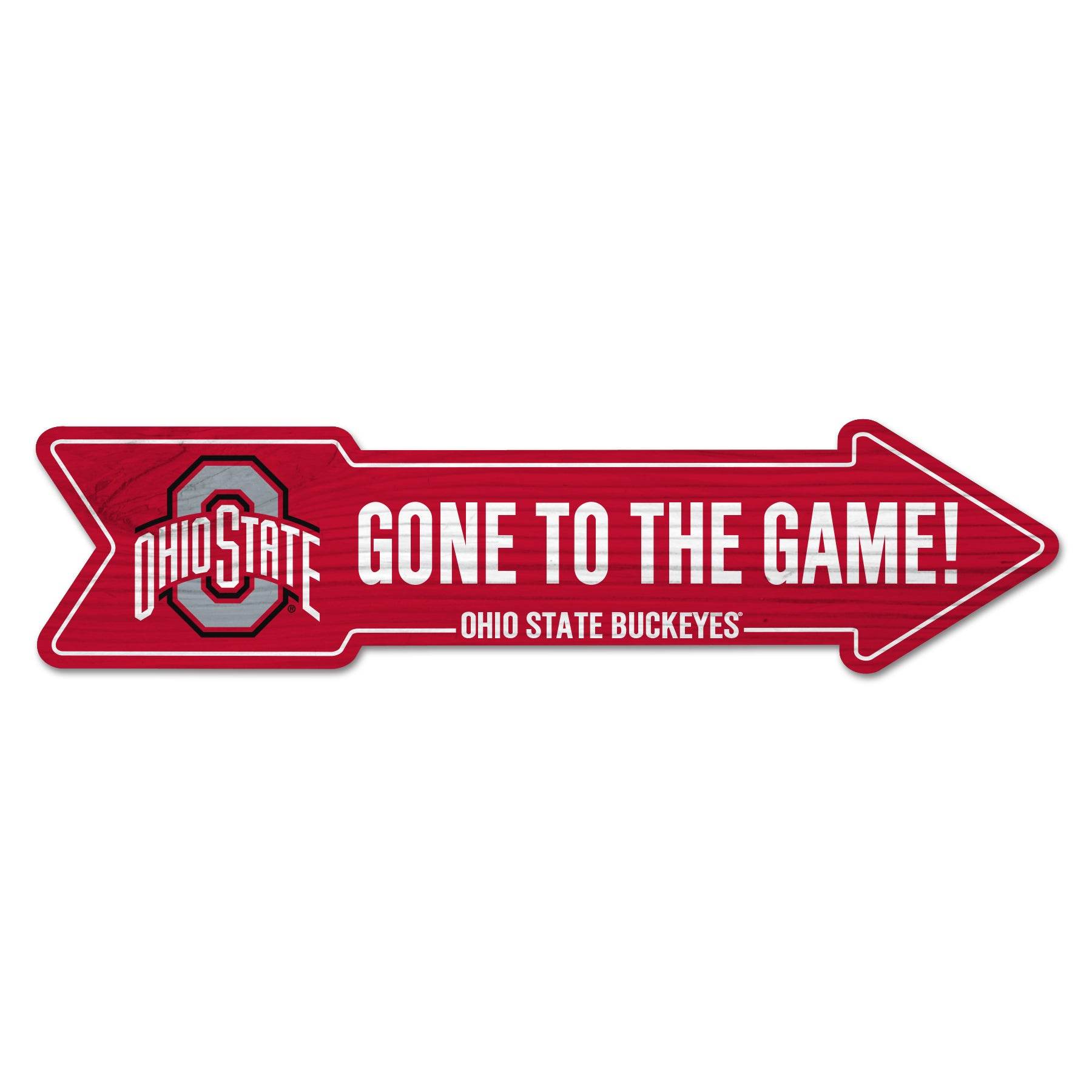Ohio State Buckeyes Sign 6x24 Wood Arrow Outdoor Decor - ToylandEU