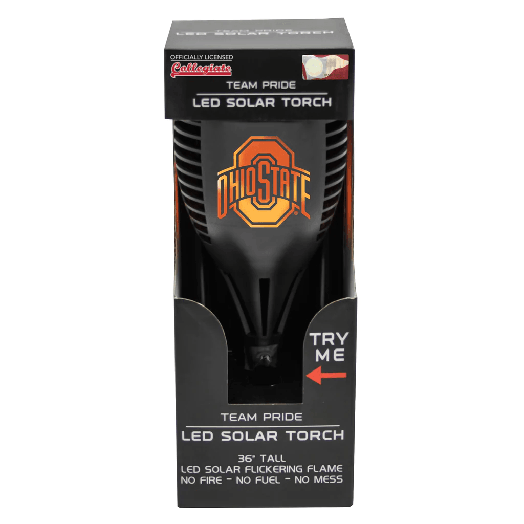 Ohio State Buckeyes Solar Torch LED Outdoor Yard Light - ToylandEU