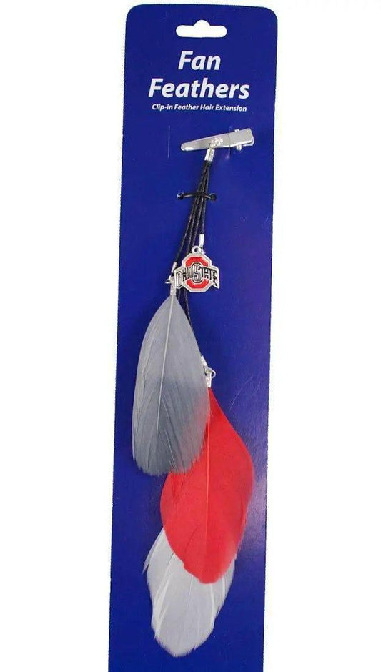  Ohio State Buckeyes Team Colors Feather Hair Clip Co -  ToylandEU™