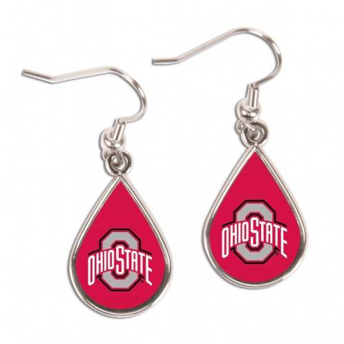 Ohio State Buckeyes Tear Drop Style Earrings Special Order - ToylandEU
