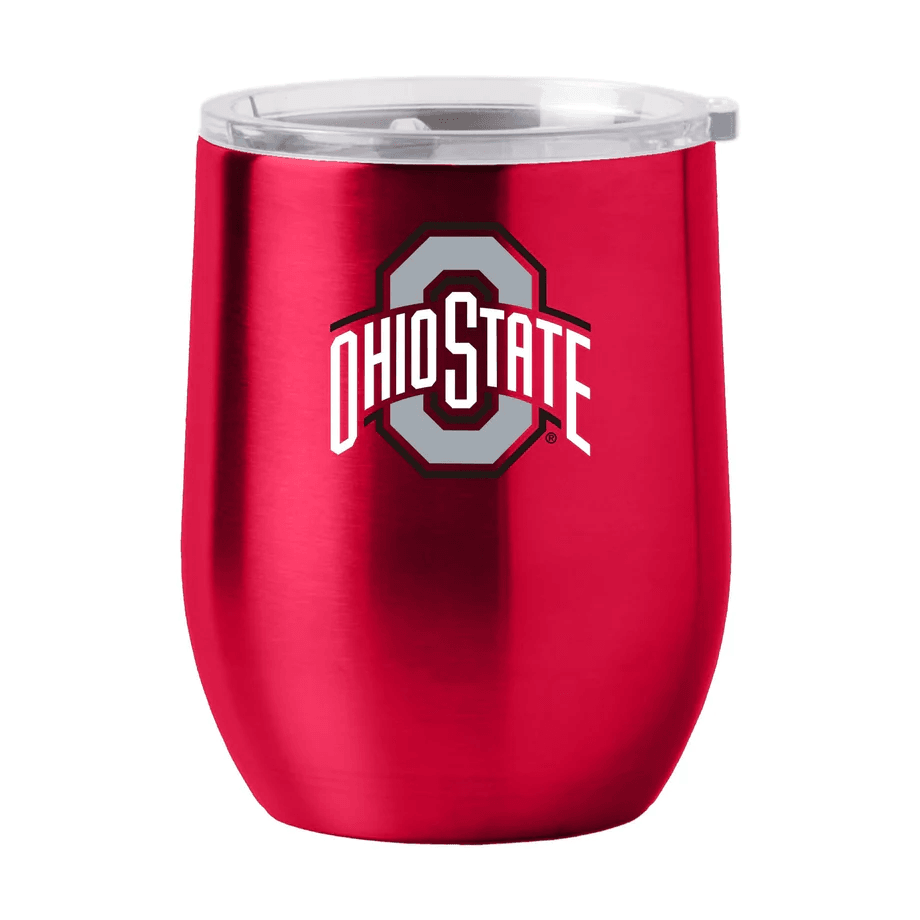 Ohio State Buckeyes Travel Tumbler 16oz Stainless Curved - ToylandEU