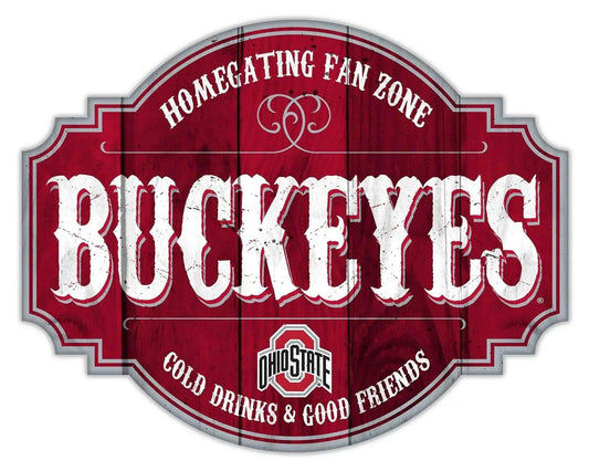  Ohio State Buckeyes Wood Sign 12 Inch Homegating Tavern -  ToylandEU™