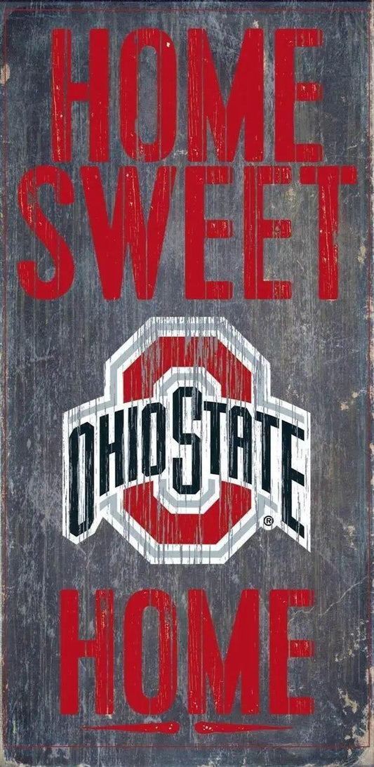  Ohio State Buckeyes Wood Sign Home Sweet Home 6x12 Inches -  ToylandEU™