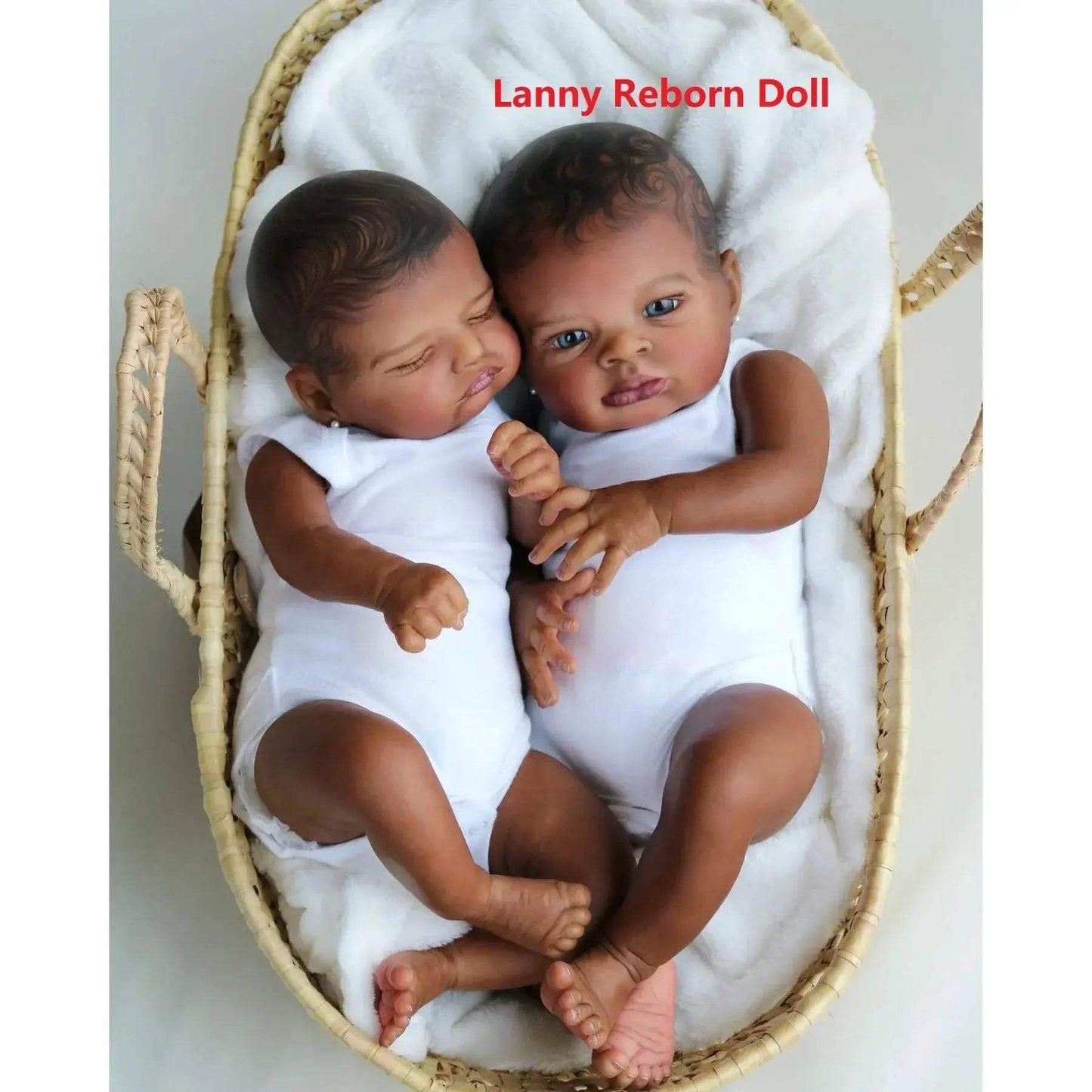 Oil Painted Dark Skin Reborn Doll 45cm Lifelike Rosalie - ToylandEU