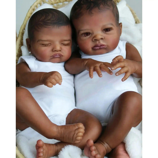  Oil Painted Dark Skin Reborn Doll Limited Rosalie 45cm -  ToylandEU™