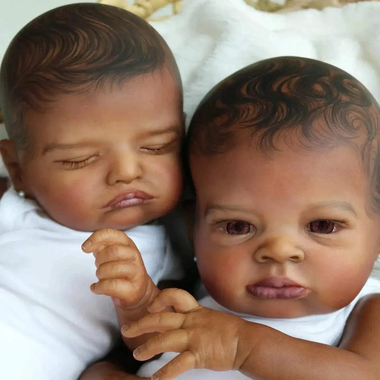  Oil Painted Dark Skin Reborn Doll Limited Rosalie 45cm -  ToylandEU™