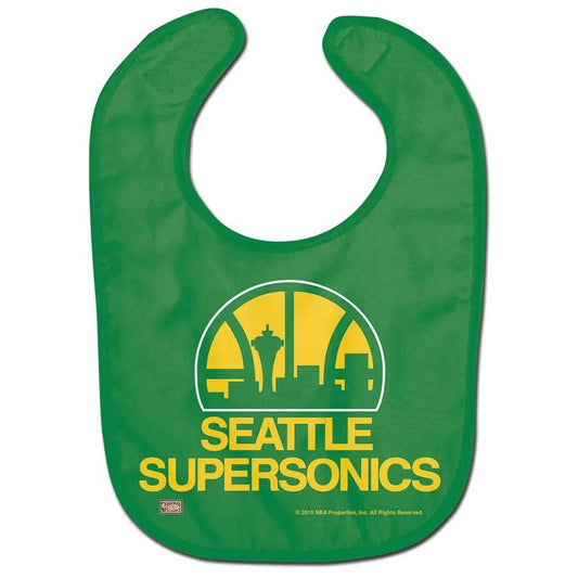 Oklahoma City Thunder Baby Bib Seattle Supersonics Retro - ToylandEU